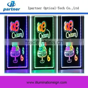 Creative Irregular Write Board Led Display With Chalk Marker thumbnail-1