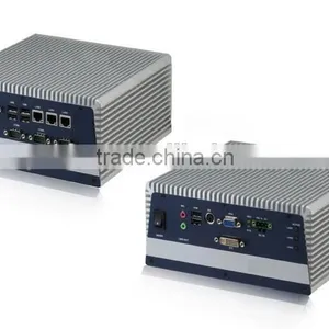 Fanless Embedded Industrial PC Intel Core i7 i5 P4500 CPU 1*VGA 1*DVI 3*LAN 6*USB 4*COM thumbnail-1