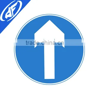 Reflective Adhesive Forbid Pedestrian Through Road Sign thumbnail-3