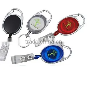 Metal Oval Retractable Badge Holder thumbnail-1