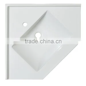 Modern Vanity Cabinet With Conner Artificial Stone Basin thumbnail-3