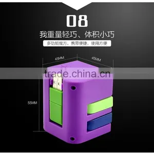 Cube 6-Port USB 2.0 Ultra-Mini Hub Wth TF/MMC/SD/M2/MS Card Reader thumbnail-4