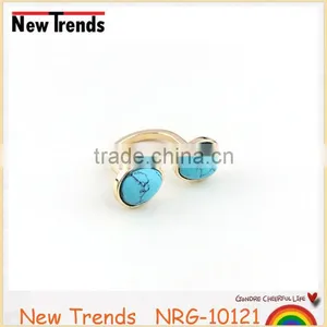 New Arrival Women Jewelry Turquoise Ring, Purple Natural Stone Ring, White Stone Ring thumbnail-5