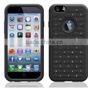 Durable Quality For IPhone 6s Bling Bling Silicon Heavy Duty Back Cover thumbnail-1