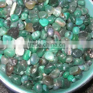 Natural Rock Green Agate Quartz Crystal Tumbled Stone thumbnail-1