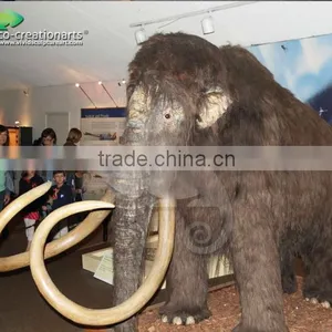 Theme Park Animatronic Animal For Sale , Model Life Size Simulation Mammoth thumbnail-1