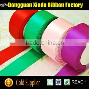 Factory Supplier Colorful Double Side Polyester Silk Ribbon thumbnail-1