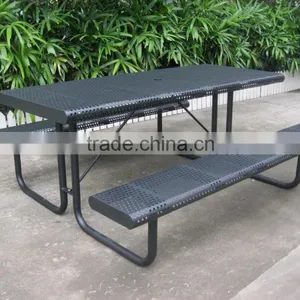Outdoor Table With Umbrella Hole Outdoor Pinic Table thumbnail-1