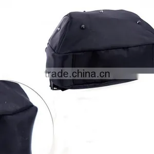 Custom Fashionable Black Canvas Tote and Shoulders Girls Backpack Bag thumbnail-5