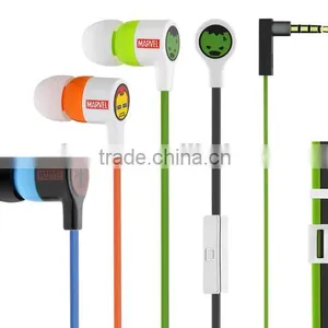 High Quality Super Bass Flat Cable Earphones With Microphone thumbnail-5