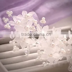 Flower Bridal Crystal Formal Wedding Headdress Headwear Hair Accessories thumbnail-5