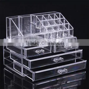 Acrylic Jewelry & Cosmetic Storage Display Organizer Crystal Makeup Cabinet thumbnail-6