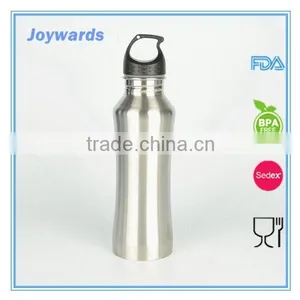 New Product Silver Color Stainless Steel Single Wall Water Bottle thumbnail-3