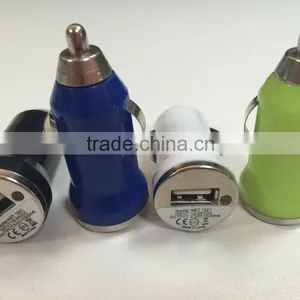 Hot Sale!Cheapest Promotional Traveling Colorful Bullet Mini Car Charger thumbnail-2