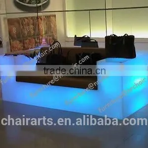 Shanghai Commericial Event Rental Nightclub Acrylic Led Illuminated Loveseat Sofa thumbnail-1