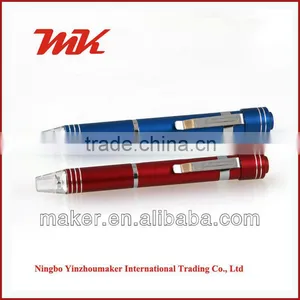 NPL MF1046 Promotion LED Pen Shape Lighted 6 Bits Pocket Screwdriver thumbnail-1