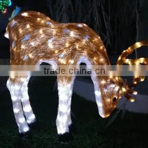 LED Crystal Sculpture Reindeer thumbnail-1