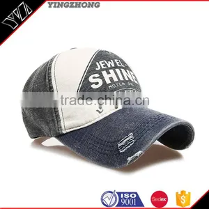 Custom Wholesale Newhattan Hats Plain Denim 5-panel Baseball Caps Hats for Man Quality Choice Supplier's Choice thumbnail-1
