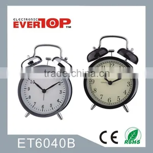 2016 HOUSEHOLD NICE TWIN BELL ALARM CLOCK ET6040B thumbnail-1