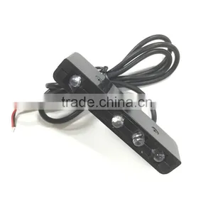 4x Universal Motorcycle Black 5 LED Turn Signal Indicators Blinker Amber Light thumbnail-3