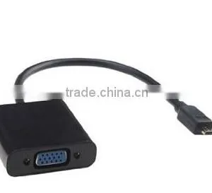 1080p Cabletolink Micro HDMID to VGA Cable Converter Adapter Projector Tablet Monitor 1080P thumbnail-1