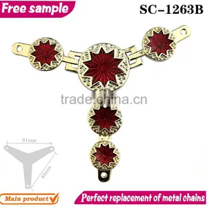 Woman Sandals Chain PVC Acrylic Style Shoe Accessories thumbnail-1