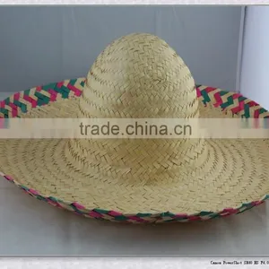Fashion Design Mexican Straw Hats for Ladies thumbnail-1