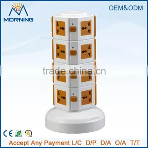 ME-S4 Four Layers Electrical Plug Socket With 4 USB Control in Each Layer and 5-meter Power Line thumbnail-1