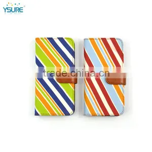 2015 New Design Lovely Stripe Pattern Denim Leather Case For Pantech MIRACH IM-A690L With Special Stand Back up thumbnail-1