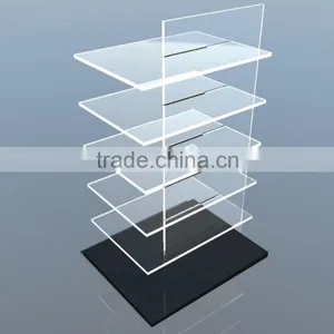 Crystal Clear Acrylic Eyeglass Display Stands Lucite Eyewear Display Rack Plexiglass Sunglasses Display Holder thumbnail-3