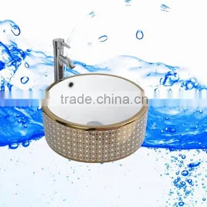 Fasion Colour Bathroom Design Professional Porcelain Wash Color Basins Above Washing Machine thumbnail-3