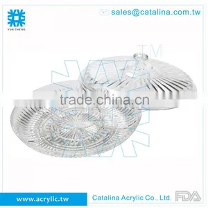 Luxury Acrylic Plastic Banquet Wedding Cake Dessert Fruit Tray With Lid thumbnail-1