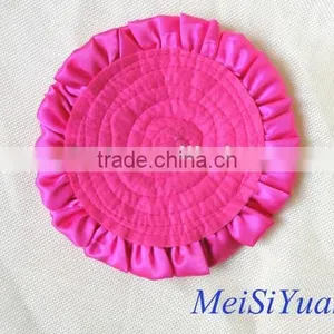 Supply Decorative Handmade Satin Ribbon Flowers Giant Layer Trim Flower Hat and Garment Accessories thumbnail-4