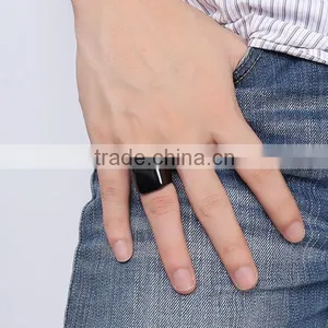 Black Men Stainless Steel Finger Ring ZTRC-294 thumbnail-3