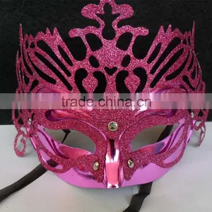 Manufacturer - Cheap Dance Party Mask - Halloween Mask of Venice - Gold Crown Mask thumbnail-3