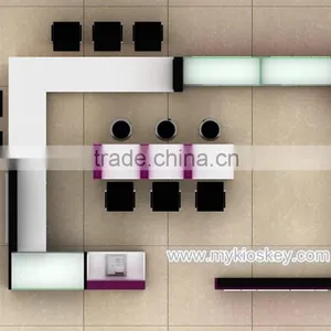 Mall Nail Bar Kiosk for Manicure | Nail Bar Kiosk Design | Nail Beauty Kiosk Design for Sale thumbnail-5
