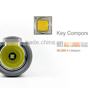 Professional Mechanical Rotary Switch Waterproof 1000lm Diving Flashlight thumbnail-2
