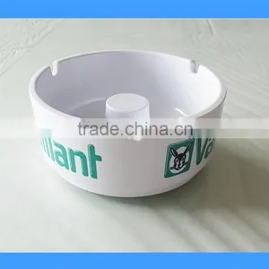 DCA00913 White Color Cheap Price Melamine Ashtray, Melamine Cigarette Ashtray, Round Ashtray thumbnail-1