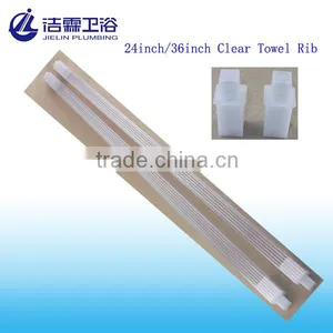 36" Plastic Clear Towel Bar thumbnail-1