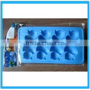 Blue Color Cartoon Ice Mold 8 Cubes Duck Shape Ice Cube Tray Plastic Ice Tray thumbnail-1