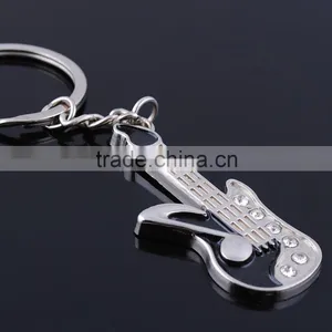 Wholesale Metal Guitar Key Chains on Sale Guitar Key Rings/Metal Guitar Bottle Opener thumbnail-5