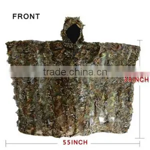 Woodland Camouflage Ghillie Poncho thumbnail-3