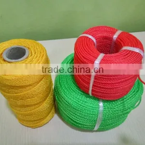Polyster/pp/nylon Supplier Cheapest Recycled Polyester Plastic Rope Twine for Fishing Net thumbnail-3