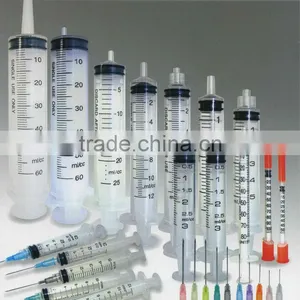 Disposable 3-parts Syringe Luer Slip/Lock With Needle thumbnail-1