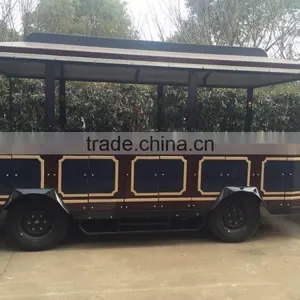 Diesel Power Trackless Tourist Fun Train, Amusement Park Train,Kids Ride Train thumbnail-4
