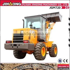 Mini Tractors With Front End Loader JGM720 2ton Wheel Loader thumbnail-1