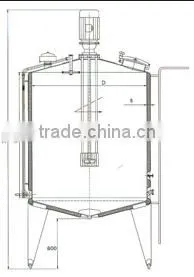 SS304 Peanut Butter Jacketed Mixer Tank thumbnail-6