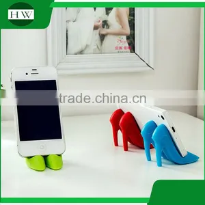 Mini Silicone Portable High-heeled Shoes Desktop Table Cell Mobile Phone Bracket Stand Support Holder thumbnail-1