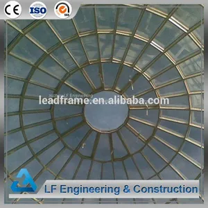 High Standard Galvanized Steel Space Frame Dome Skylight thumbnail-4
