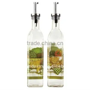 High Quality Printing Glass Olive Oil Bottle thumbnail-1
